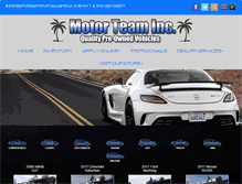 Tablet Screenshot of motorteaminc.com